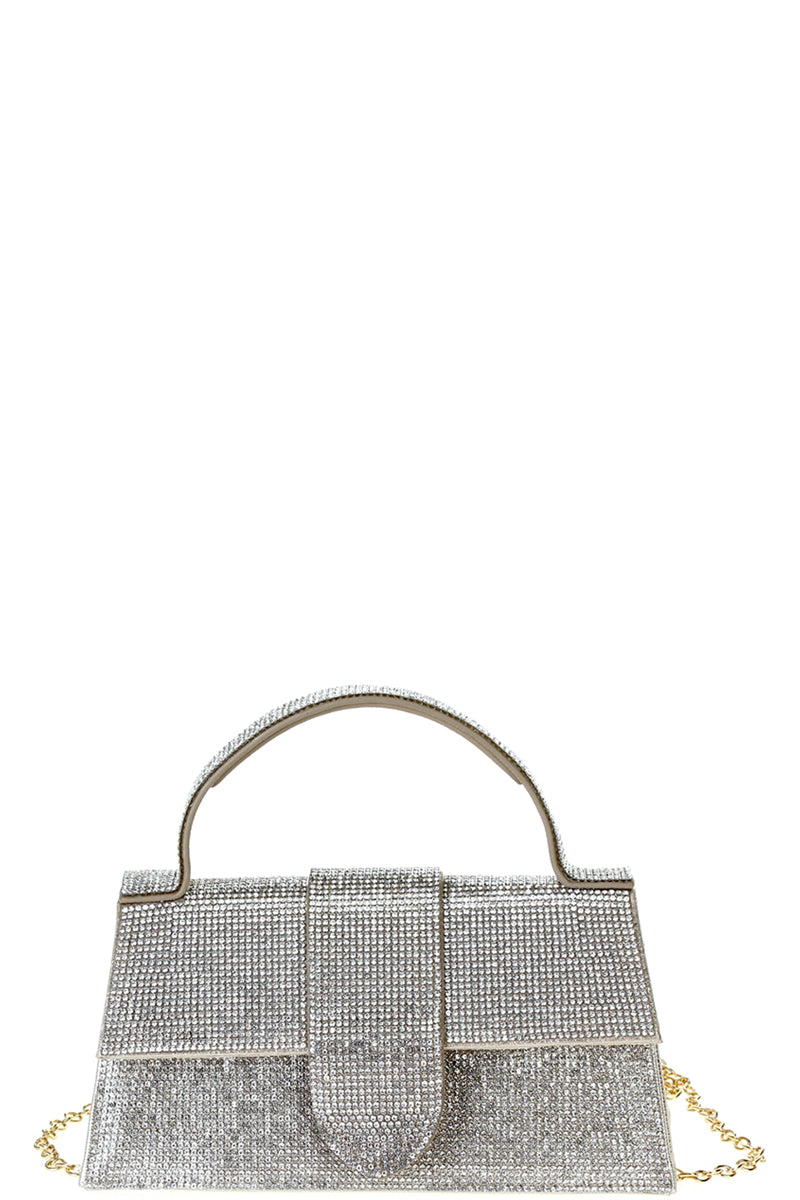 Rhinestone Allover Chic Design Handle Bag-Teresa&#39;s Fashionista LLC