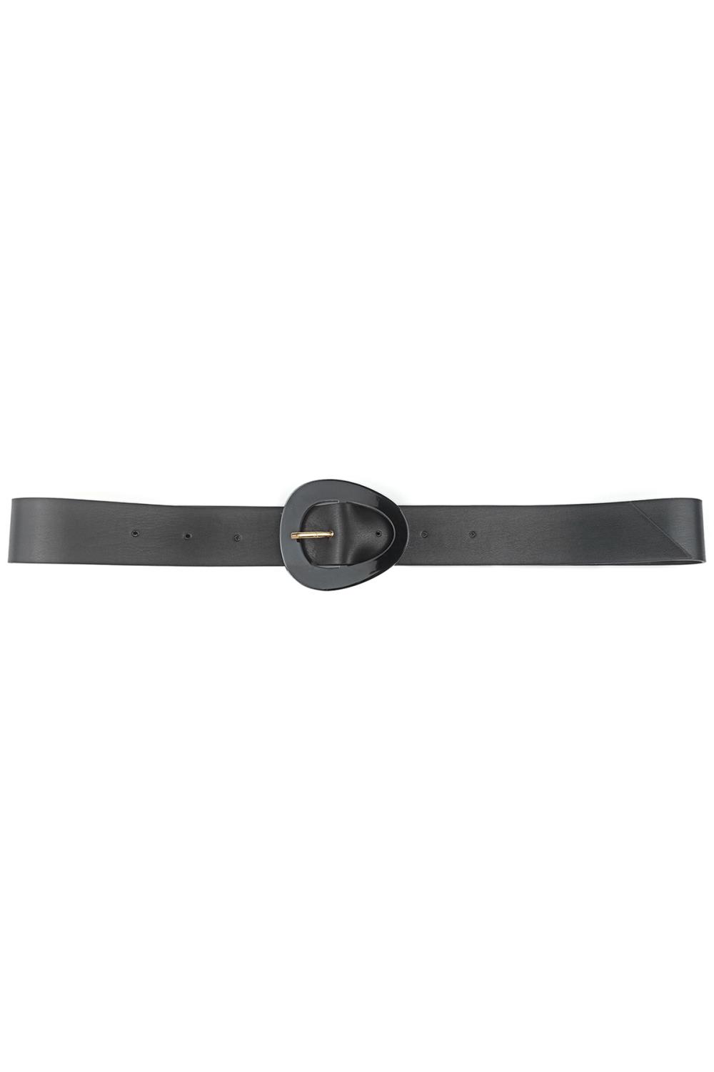 Smooth Oval Buckle Belt-Teresa&#39;s Fashionista LLC