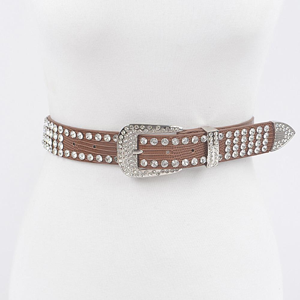 Studded Poly Belt-Teresa&#39;s Fashionista LLC