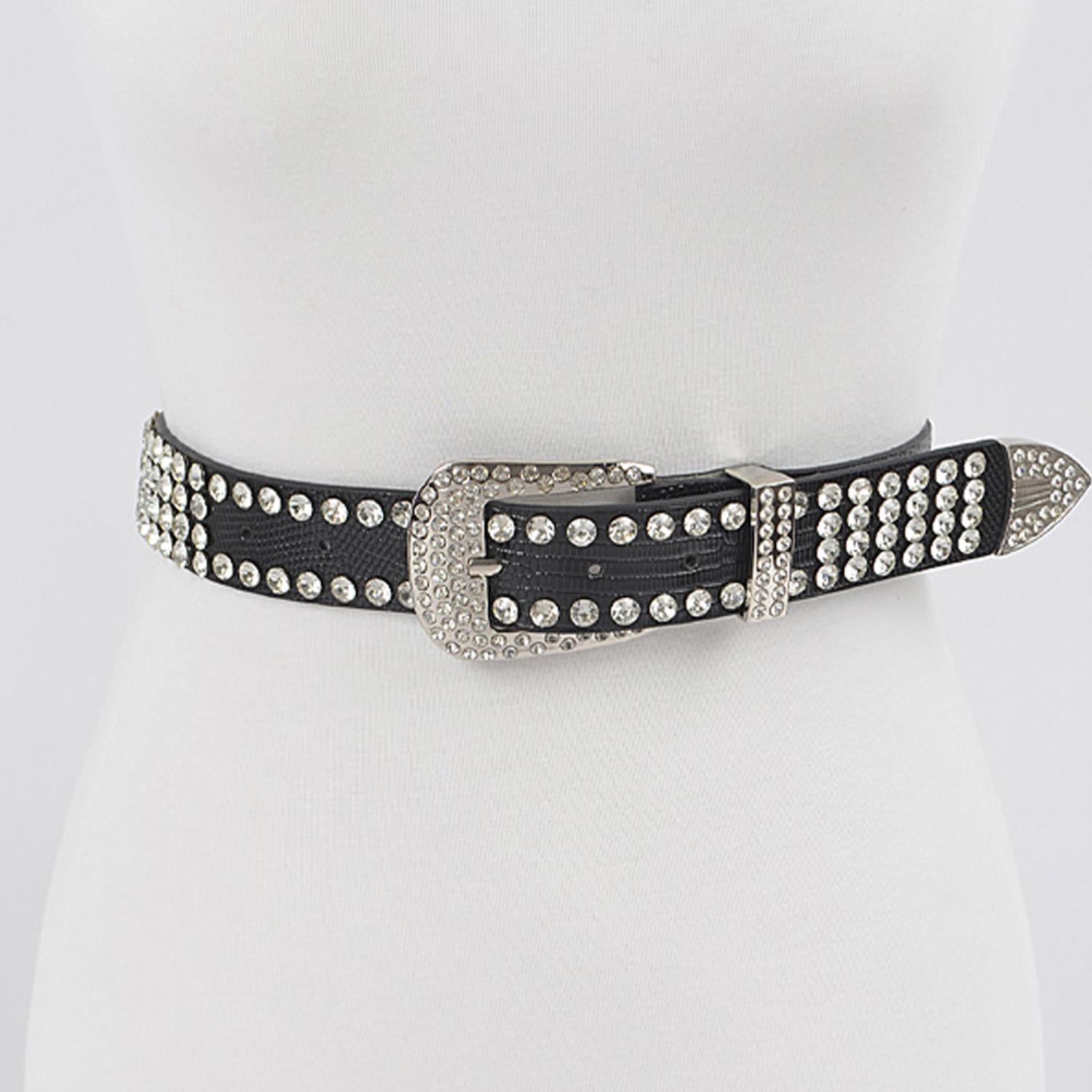 Studded Poly Belt-Teresa&#39;s Fashionista LLC