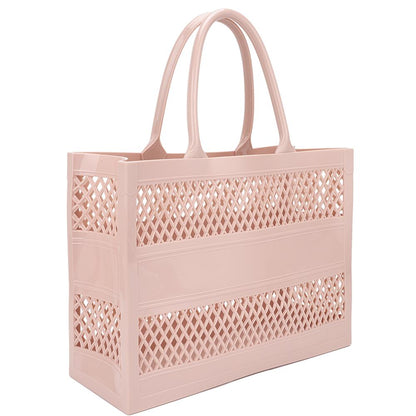 Smooth Vented Handle Tote Bag-Teresa&#39;s Fashionista LLC