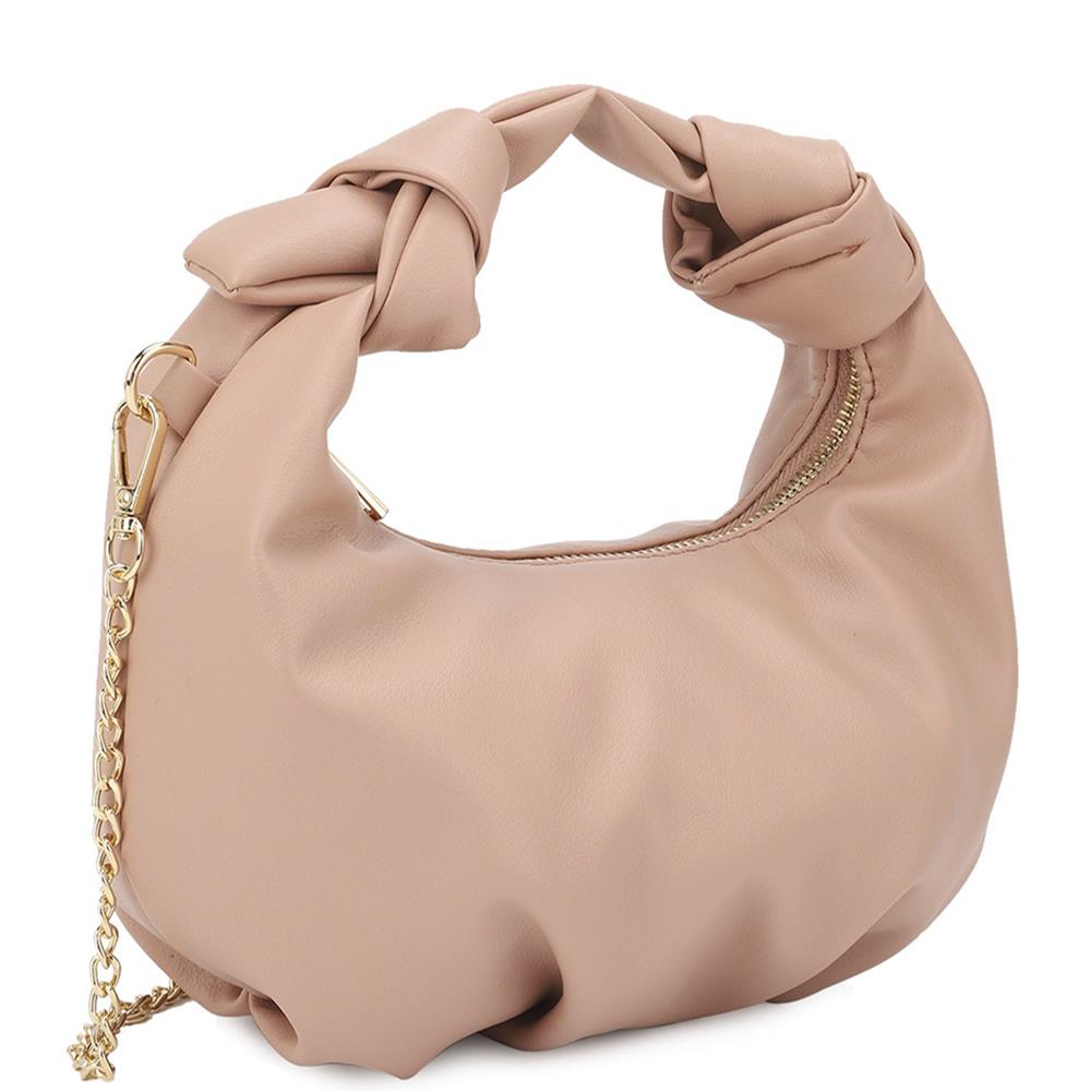 Smooth Round Handle Zipper Bag-Teresa&#39;s Fashionista LLC