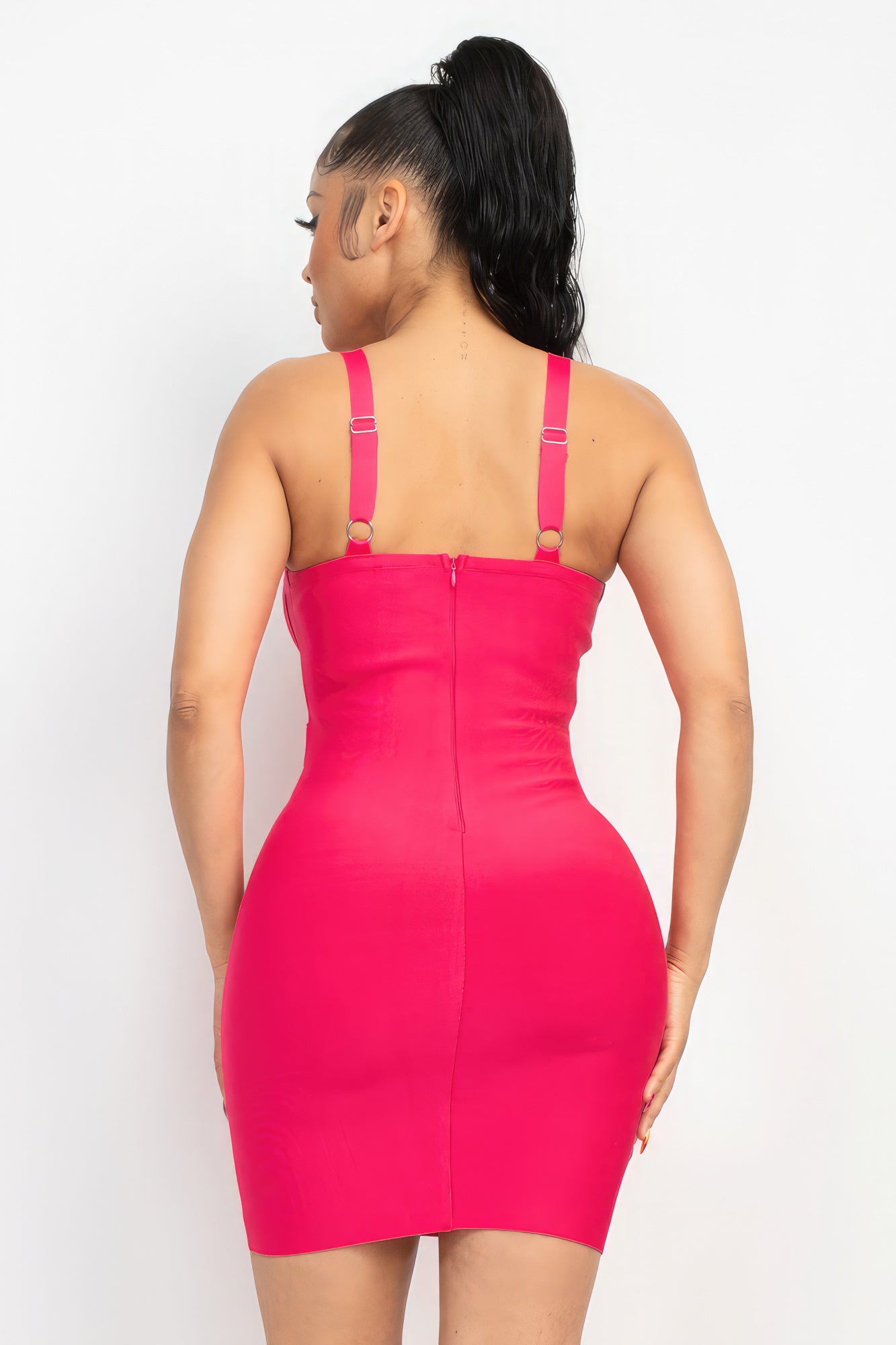 Sweetheart Wide Strap Bandage Dress-Teresa&#39;s Fashionista LLC