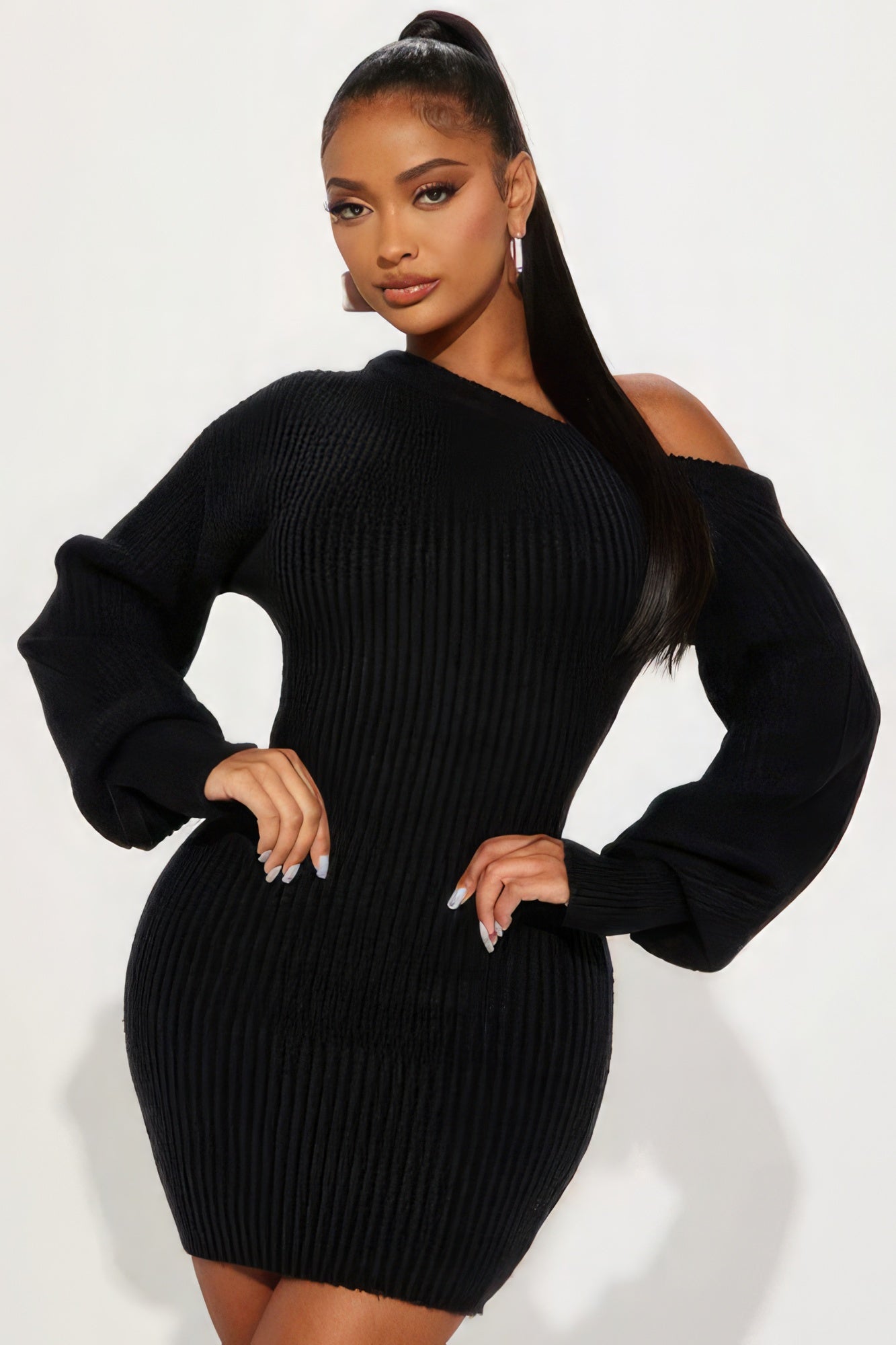 Sweater Knit Mini Dress-Teresa&#39;s Fashionista LLC