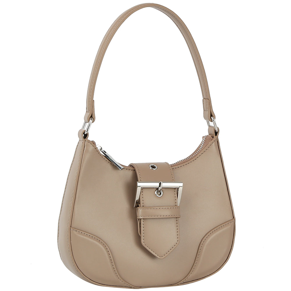 Fashion Buckle Curve Handle Shoulder Bag-Teresa&#39;s Fashionista LLC