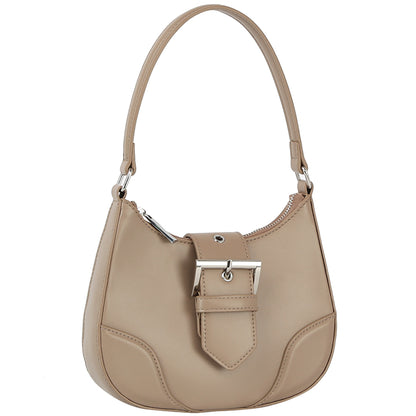 Fashion Buckle Curve Handle Shoulder Bag-Teresa&#39;s Fashionista LLC