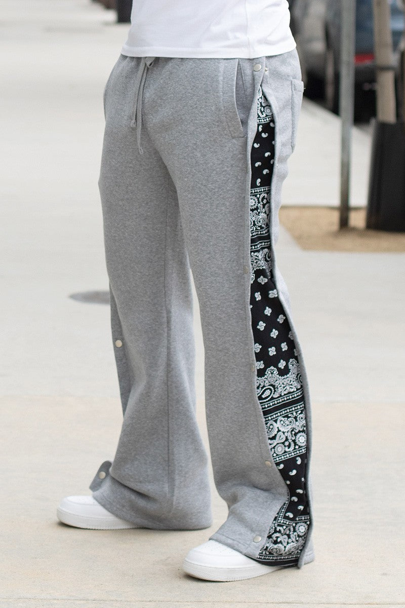 Flared Bandana Fleece Pants-Teresa&#39;s Fashionista LLC