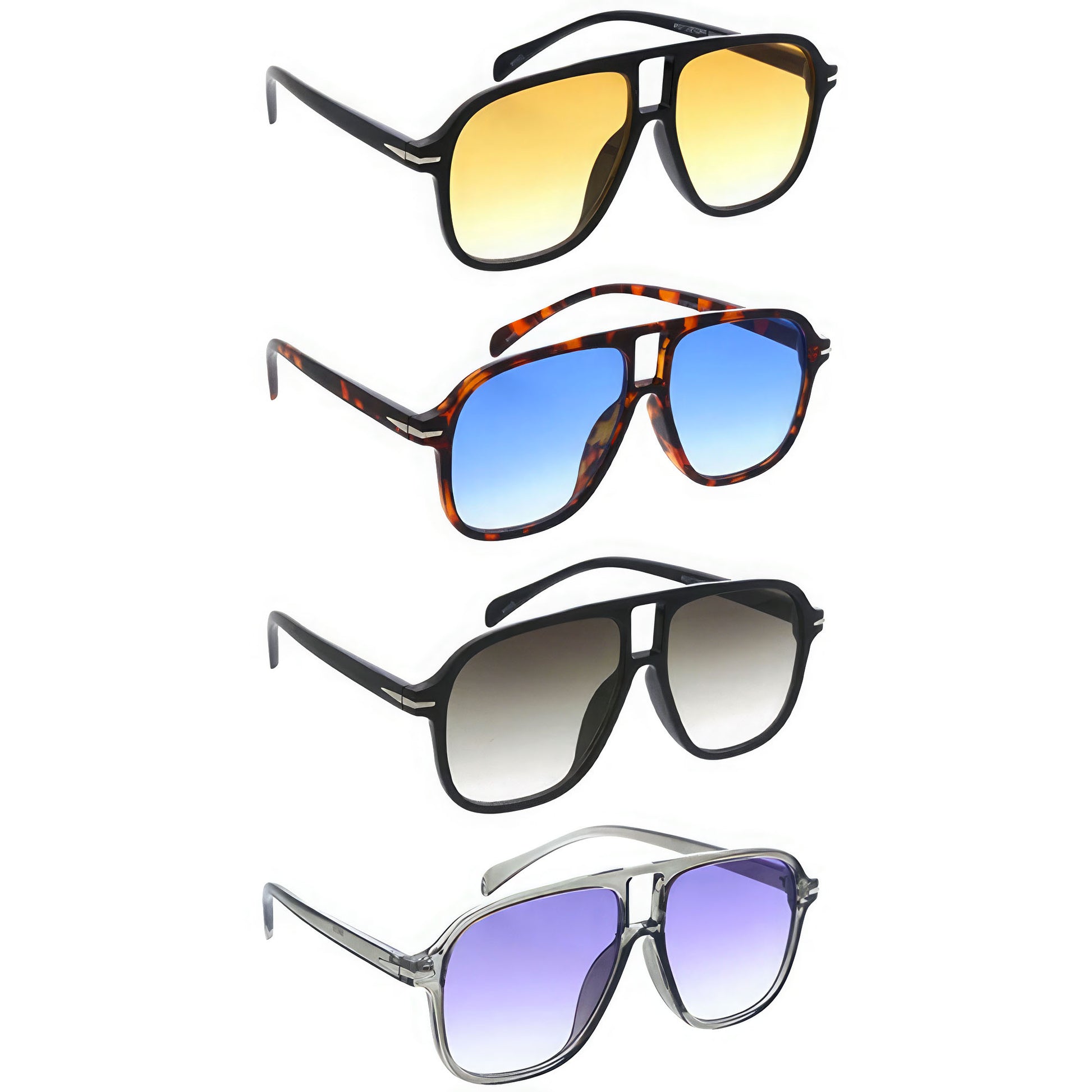 Fashion Large Aviator Frame Sunglasses-Teresa&#39;s Fashionista LLC