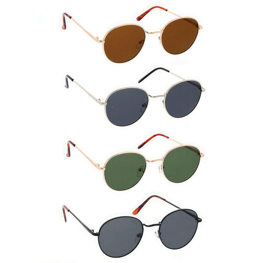 Unisex Classic Metal Round Frame - Teresa's Fashionista LLC