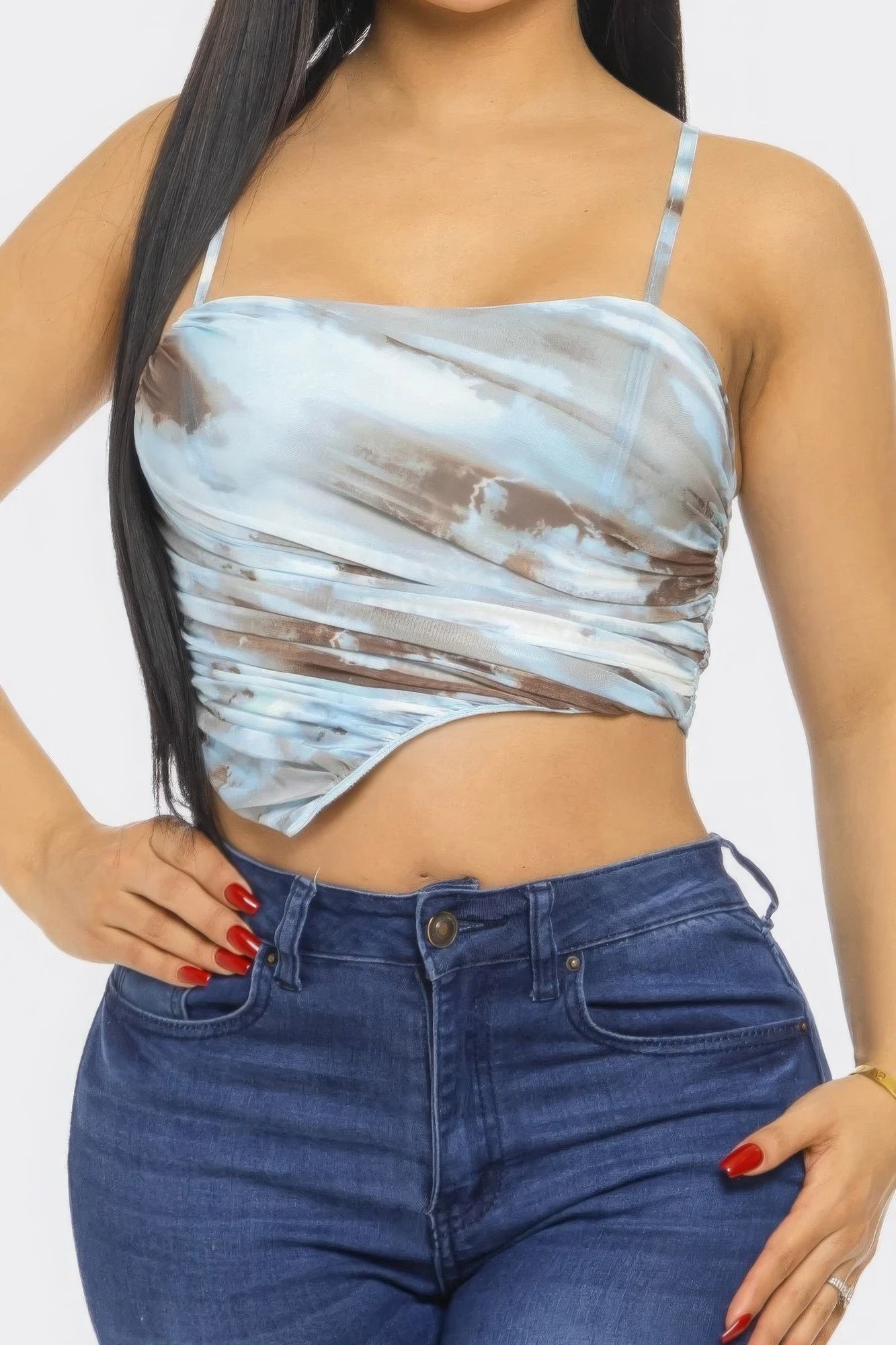 Mesh Print Top-Teresa&#39;s Fashionista LLC