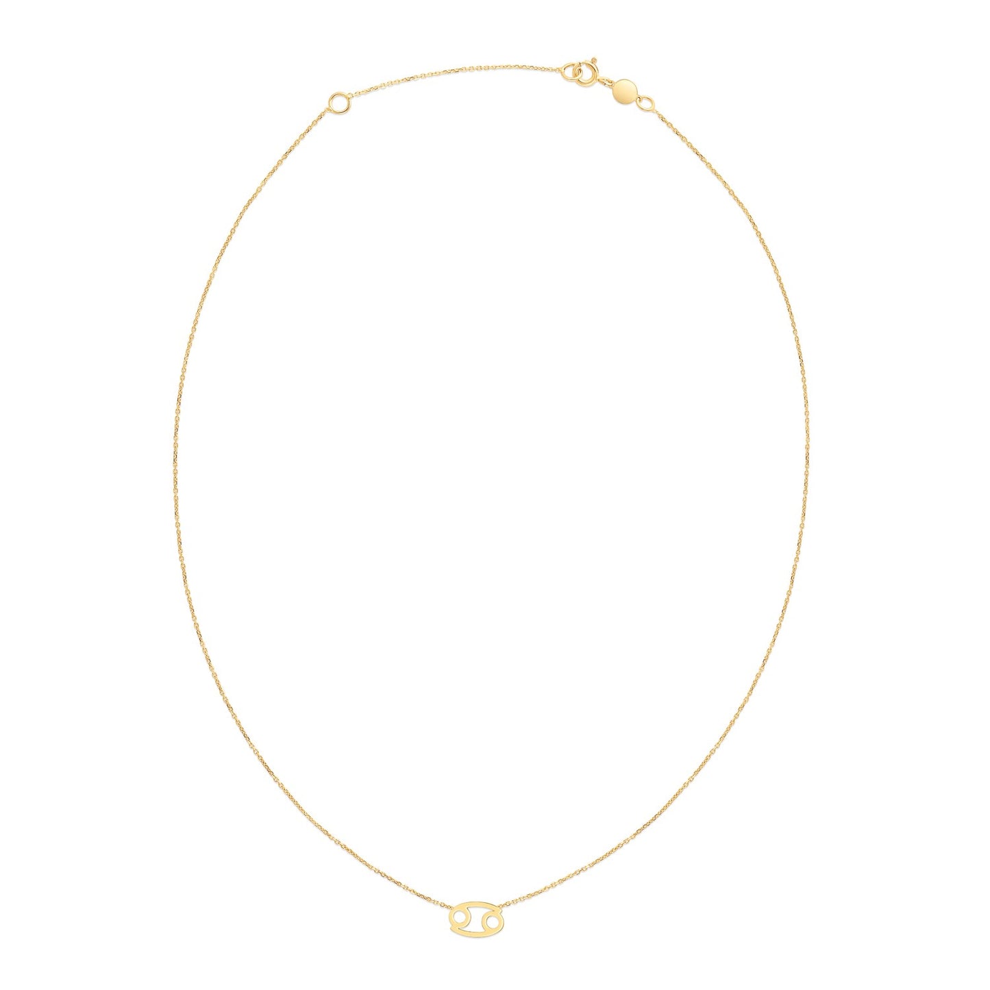 14K Yellow Gold Cancer Necklace-Teresa&#39;s Fashionista LLC