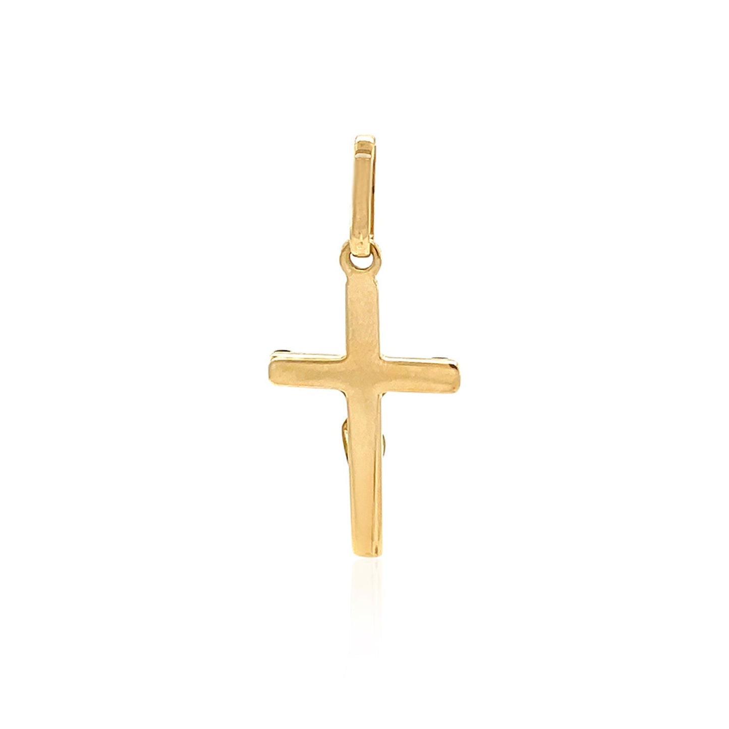 14k Two Tone Gold Crucifix Motif Pendant-Teresa&#39;s Fashionista LLC