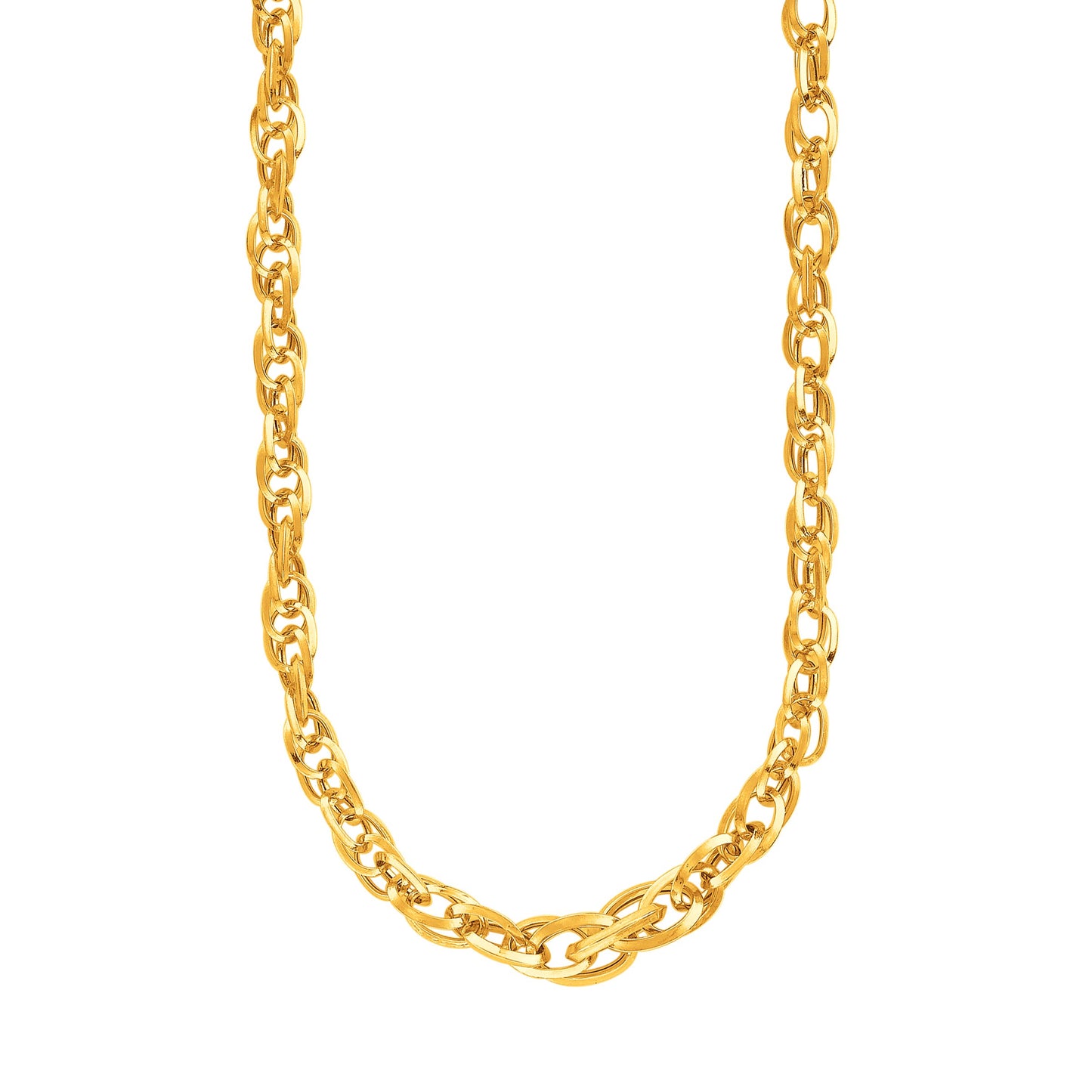 14k Yellow Gold Ornate Prince of Wales Chain Necklace-Teresa&#39;s Fashionista LLC