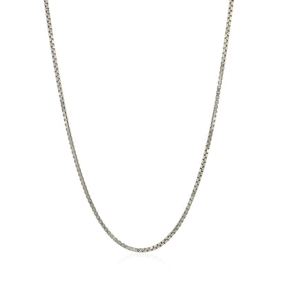 Sterling Silver 1.4mm Adjustable Box Chain-Teresa&#39;s Fashionista LLC