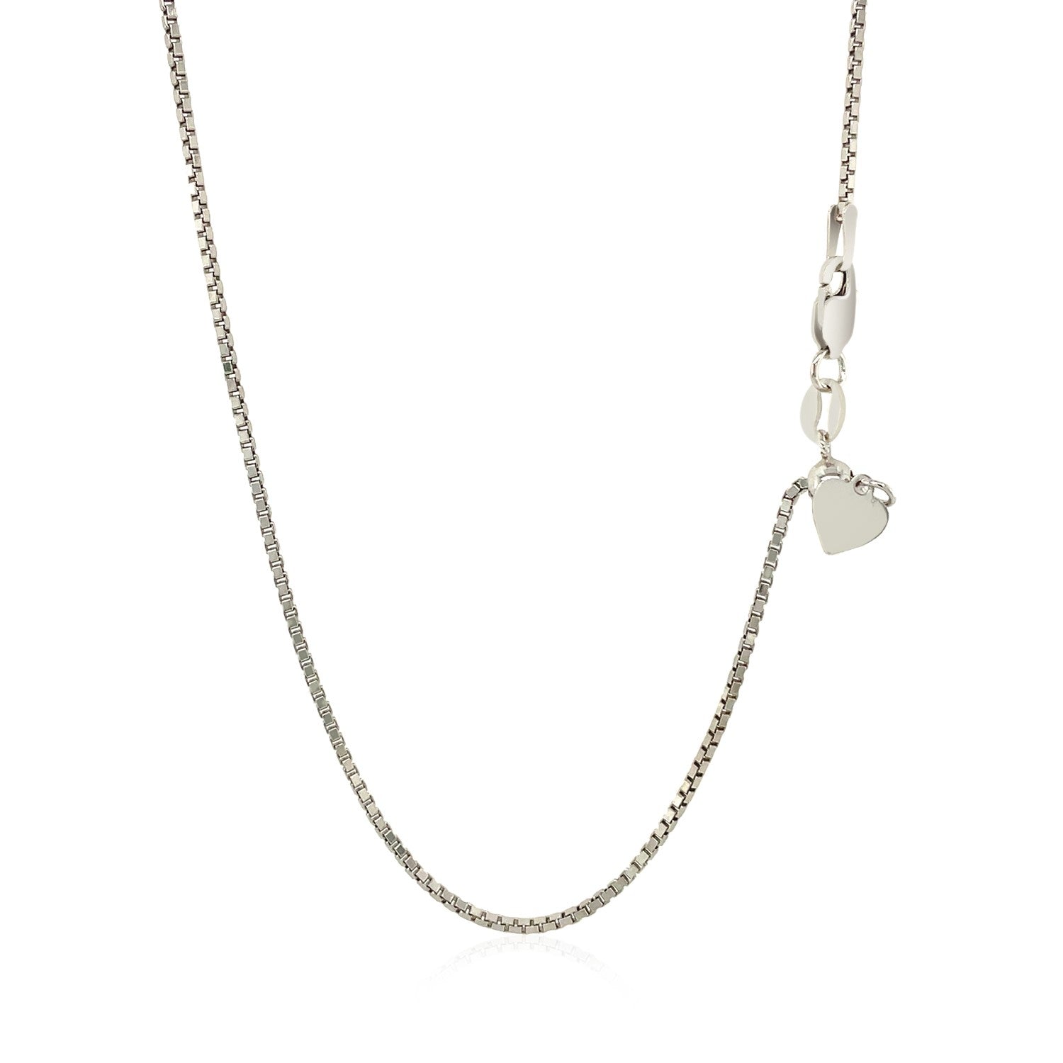 Sterling Silver 1.4mm Adjustable Box Chain-Teresa&#39;s Fashionista LLC