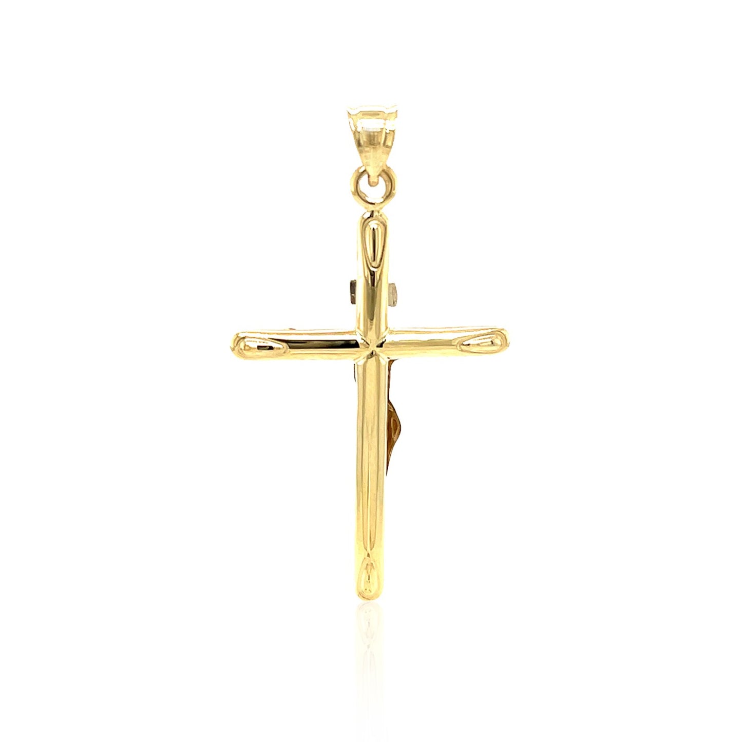 14k Two Tone Gold Cross Pendant-Teresa&#39;s Fashionista LLC