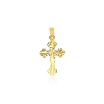 14k Tri Color Gold Cross Pendant-Teresa&#39;s Fashionista LLC