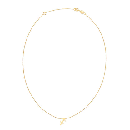 14K Yellow Gold Sagittarius Necklace-Teresa&#39;s Fashionista LLC