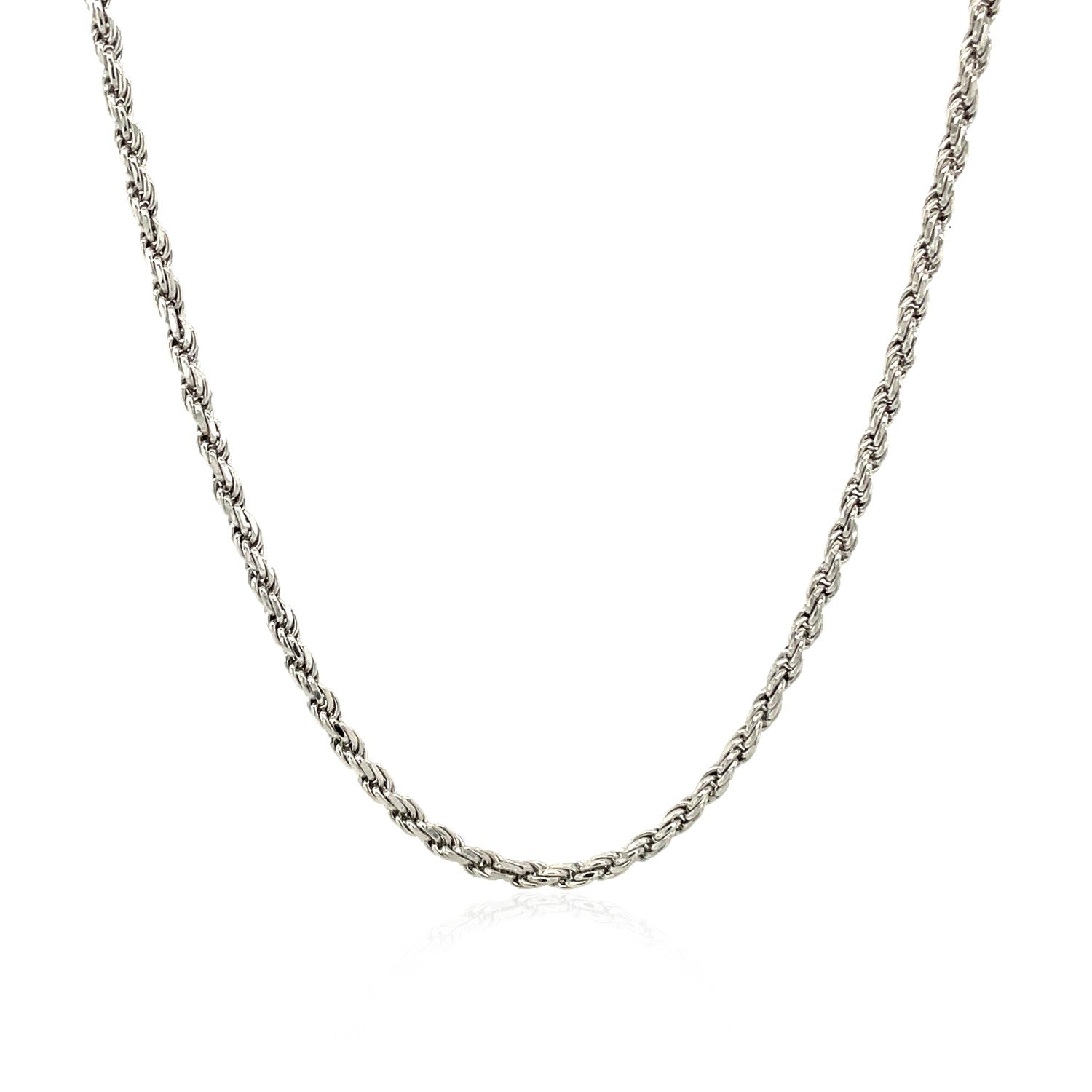 Sterling Silver 1.8mm Diamond Cut Rope Style Chain-Teresa&#39;s Fashionista LLC