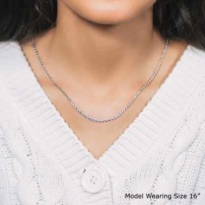 Sterling Silver 1.8mm Diamond Cut Rope Style Chain-Teresa&#39;s Fashionista LLC