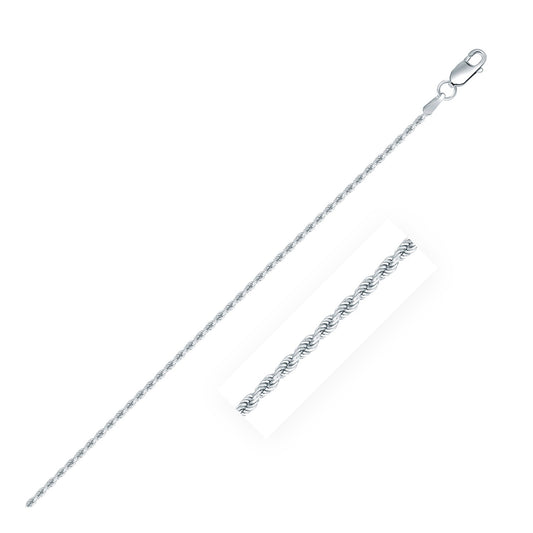 Sterling Silver 1.4mm Diamond Cut Rope Style Chain-Teresa&#39;s Fashionista LLC