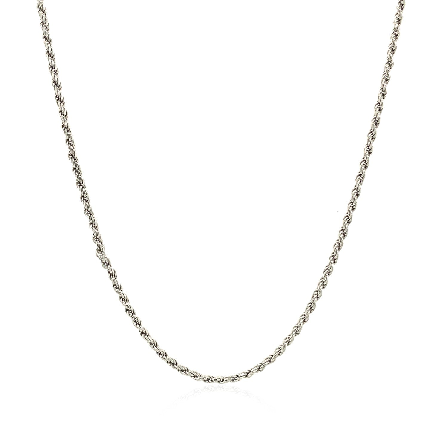 Sterling Silver 1.4mm Diamond Cut Rope Style Chain-Teresa&#39;s Fashionista LLC