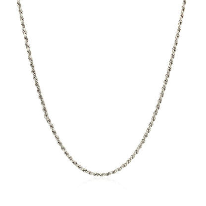 Sterling Silver 1.4mm Diamond Cut Rope Style Chain-Teresa&#39;s Fashionista LLC