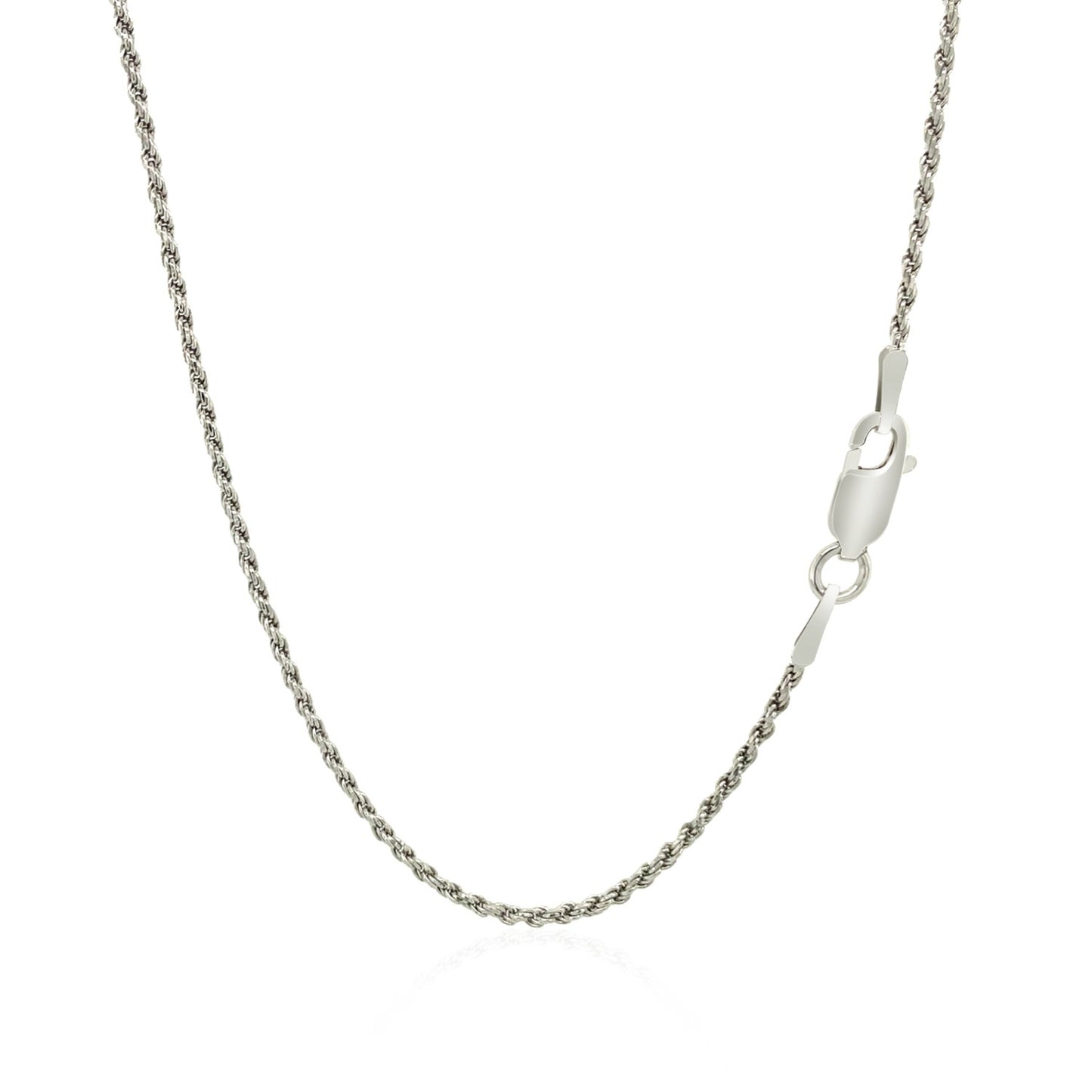 Sterling Silver 1.4mm Diamond Cut Rope Style Chain-Teresa&#39;s Fashionista LLC