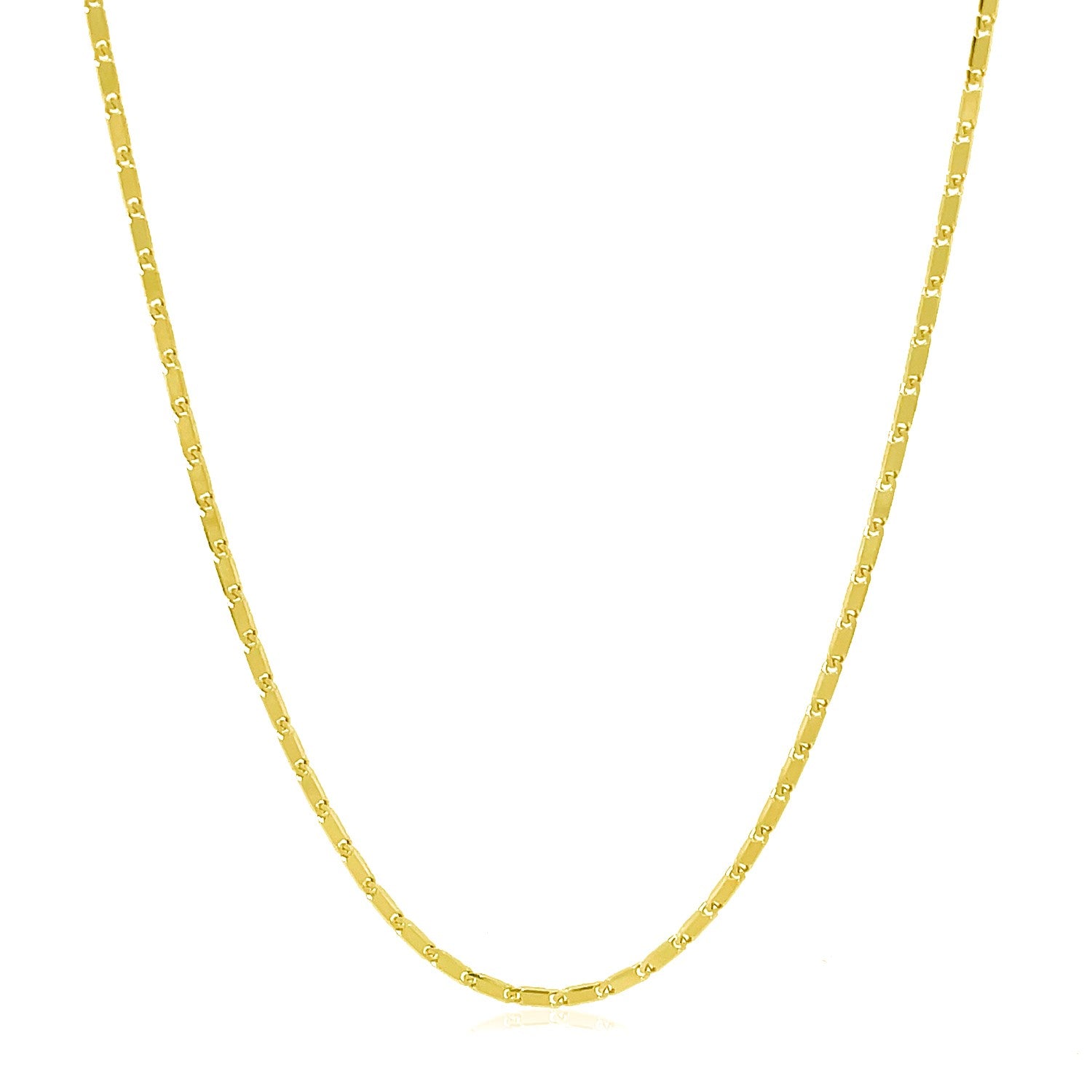 14k Yellow Gold Lumina Pendant Chain 1.0mm-Teresa&#39;s Fashionista LLC