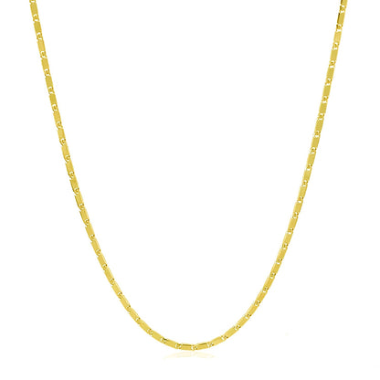 14k Yellow Gold Lumina Pendant Chain 1.0mm-Teresa&#39;s Fashionista LLC