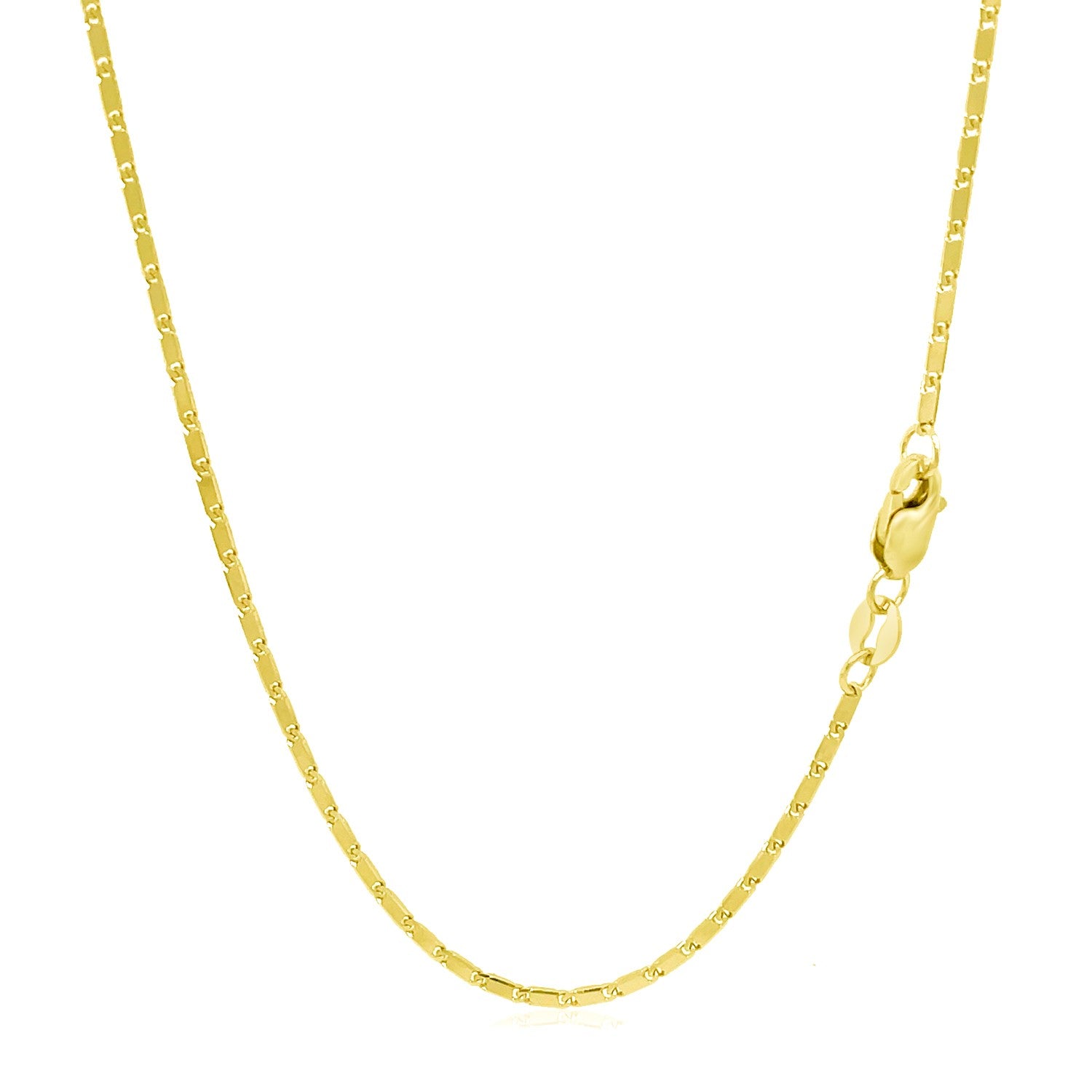 14k Yellow Gold Lumina Pendant Chain 1.0mm-Teresa&#39;s Fashionista LLC