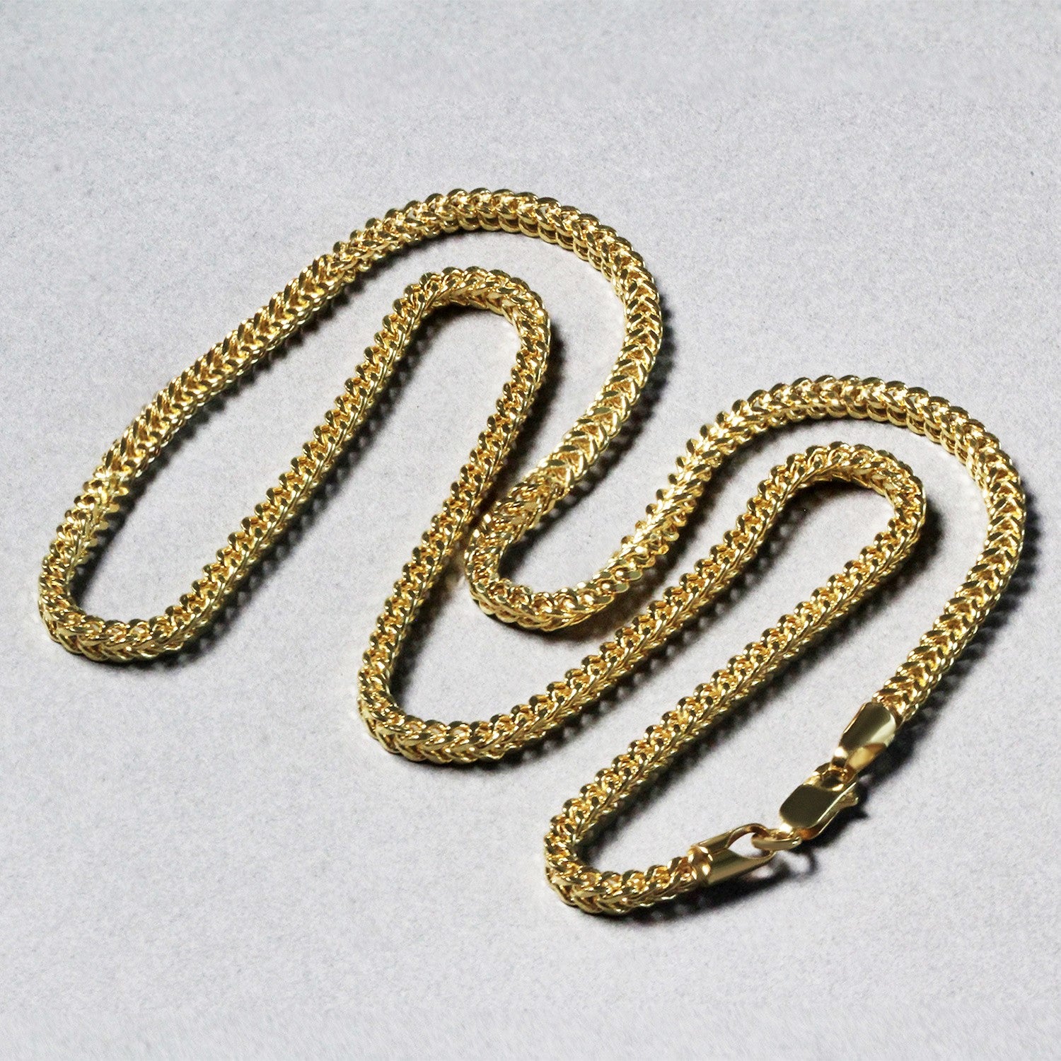 14k Yellow Gold 3.3mm Light Weight Wheat Chain-Teresa&#39;s Fashionista LLC