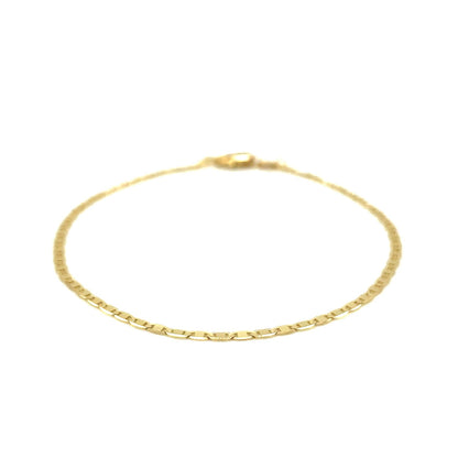 10k Yellow Gold Mariner Link Anklet 1.7mm-Teresa&#39;s Fashionista LLC