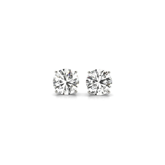 1 1/2 cttw Certified IGI Lab Grown Round Diamond Stud Earrings 14k White Gold (G/VS2) - Teresa's Fashionista LLC