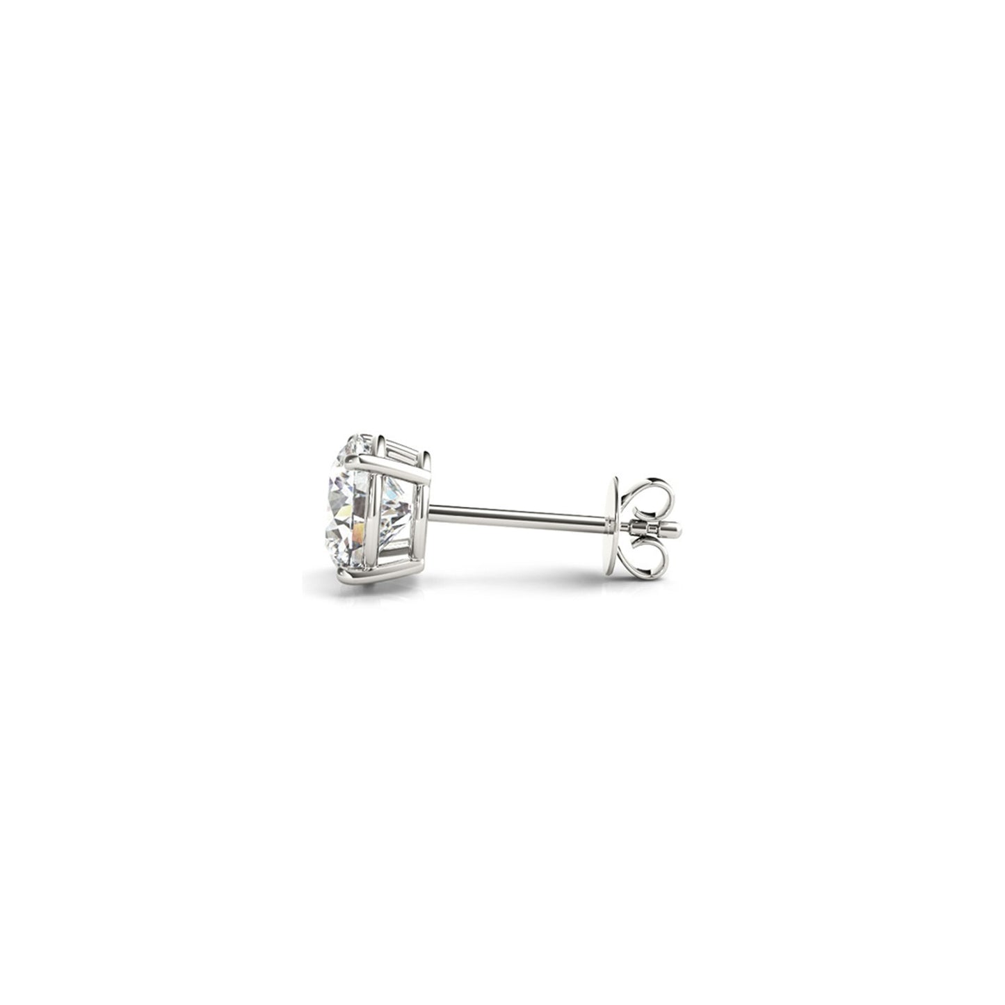 1 1/2 cttw Certified IGI Lab Grown Round Diamond Stud Earrings 14k White Gold (G/VS2)-Teresa&#39;s Fashionista LLC