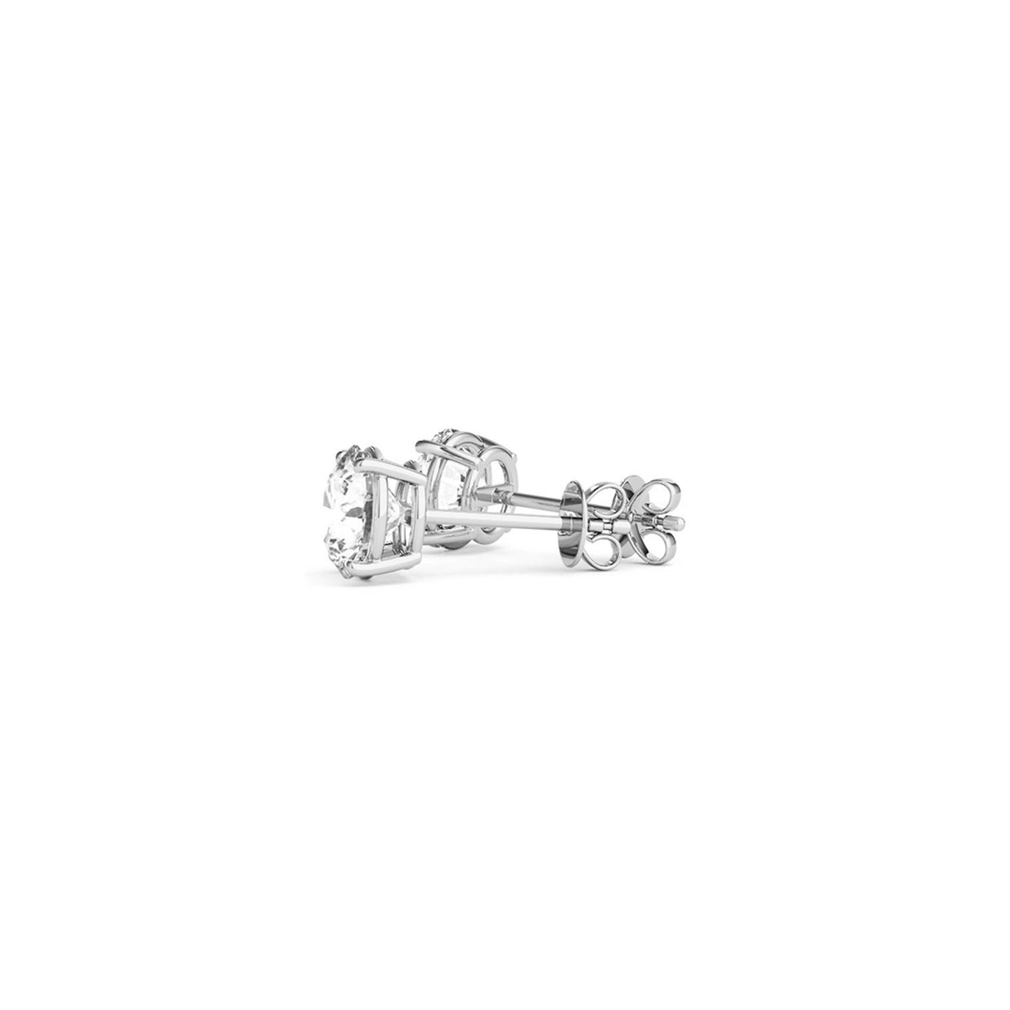 1 1/2 cttw Certified IGI Lab Grown Round Diamond Stud Earrings 14k White Gold (G/VS2)-Teresa&#39;s Fashionista LLC