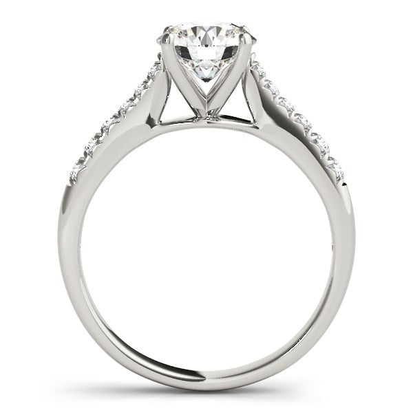 14k White Gold Round Cut Diamond Engagement Ring (1 5/8 cttw)-Teresa&#39;s Fashionista LLC