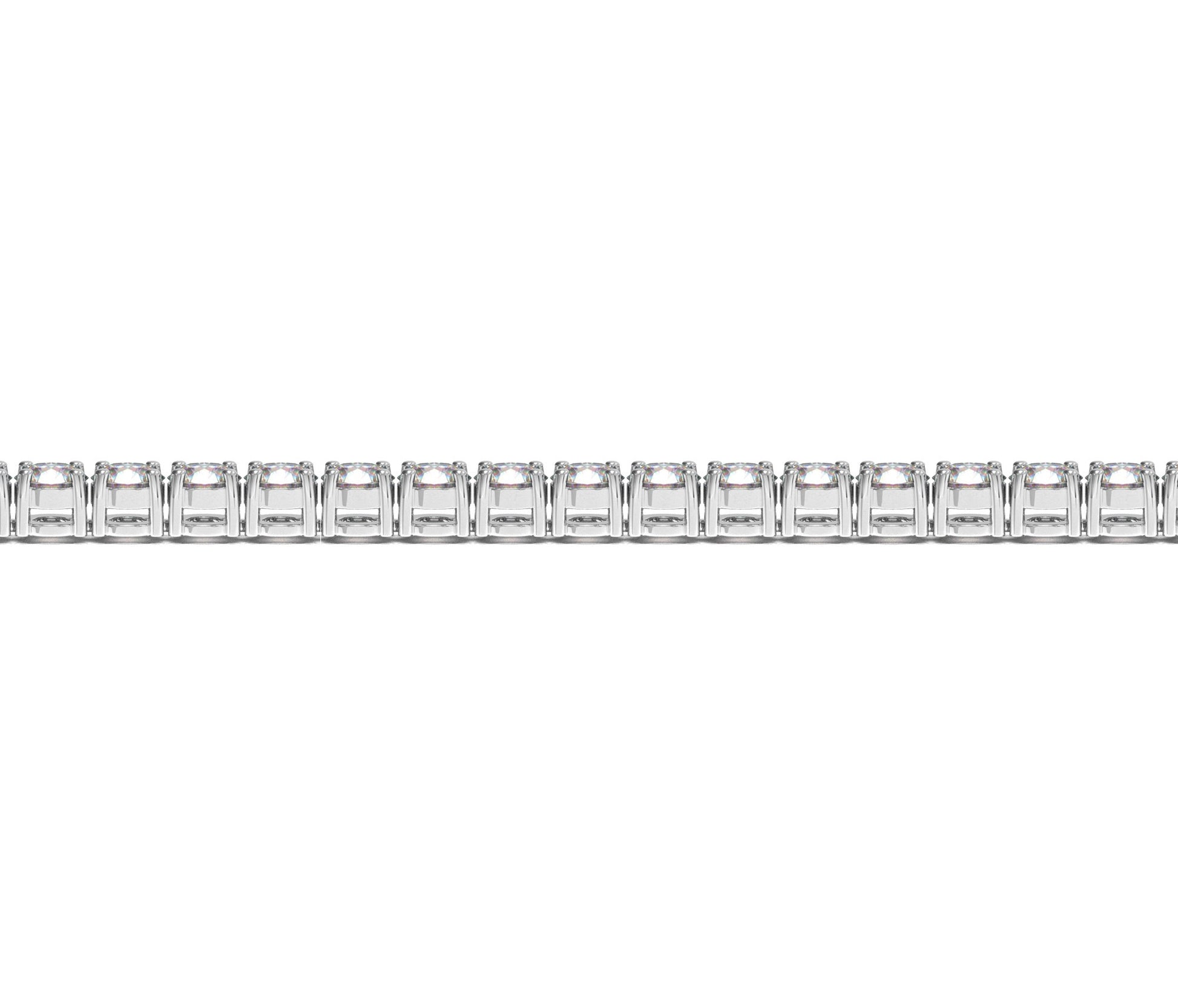 Lab Grown Round Diamond Tennis Bracelet in 14k White Gold (10 cctw F/G VS2/SI1)-Teresa&#39;s Fashionista LLC