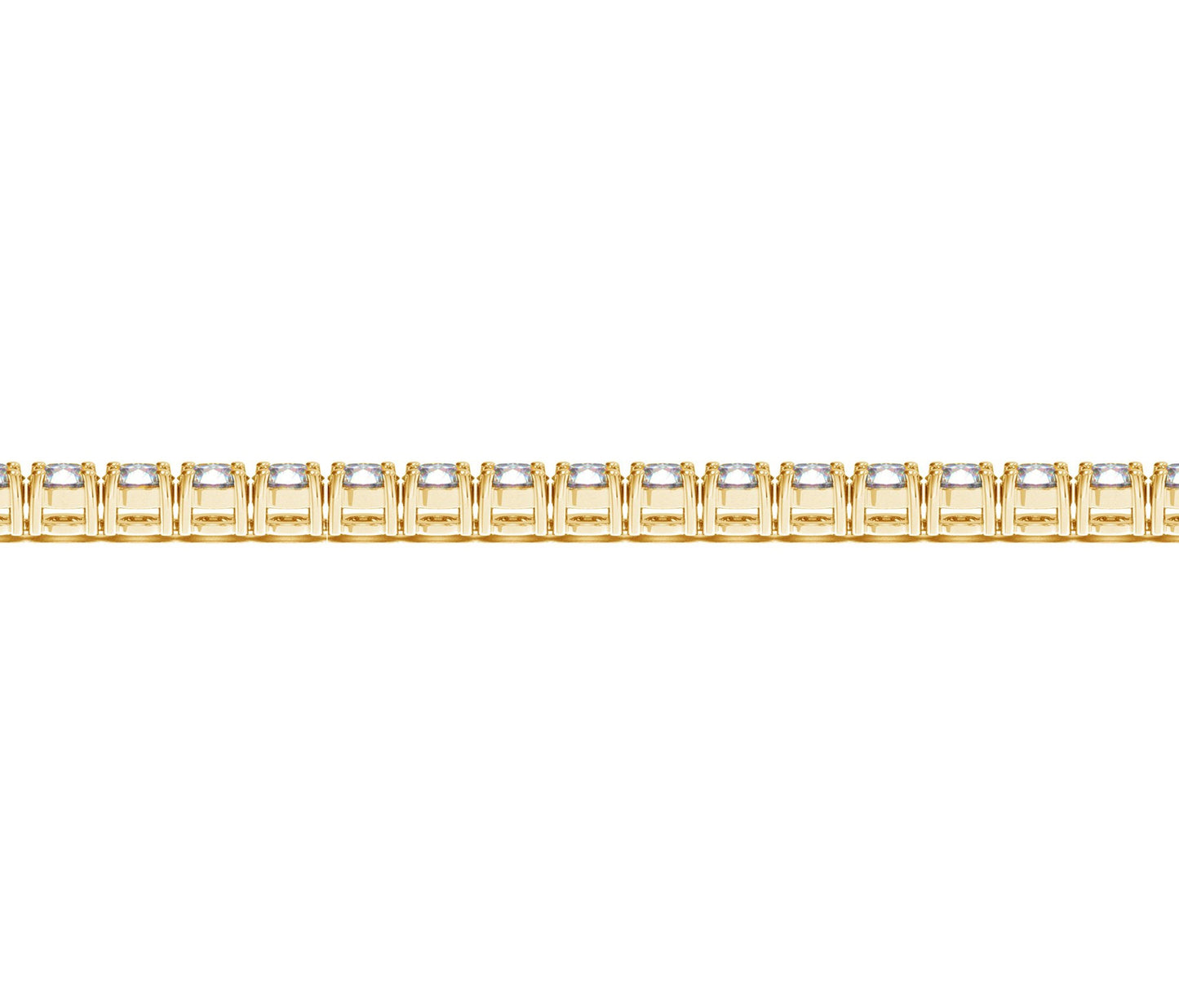 Lab Grown Round Diamond Tennis Bracelet in 14k Yellow Gold (7 cctw F/G VS2/SI1)-Teresa&#39;s Fashionista LLC