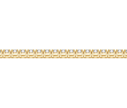 Lab Grown Round Diamond Tennis Bracelet in 14k Yellow Gold (7 cctw F/G VS2/SI1)-Teresa&#39;s Fashionista LLC