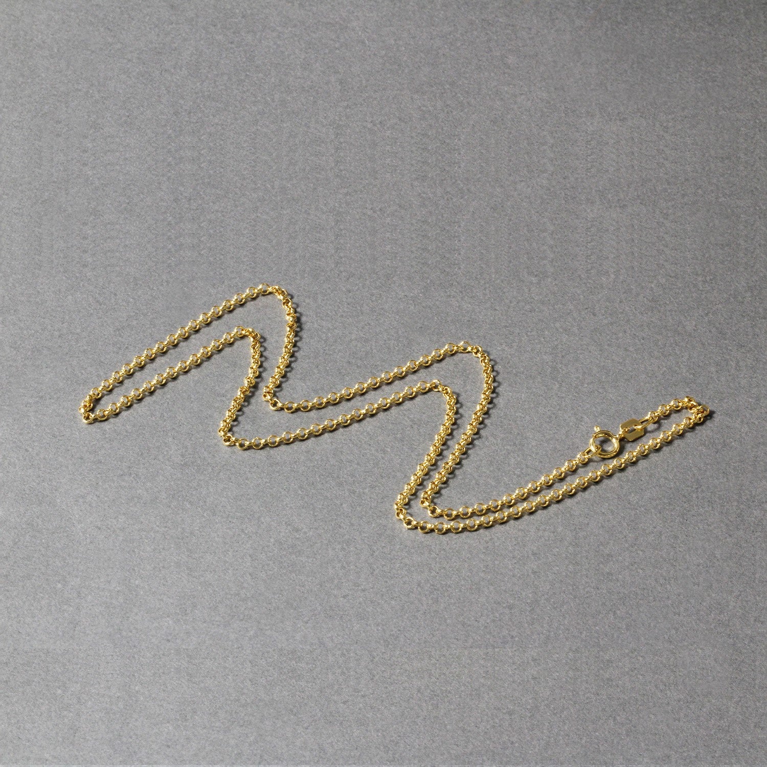 14k Yellow Gold Rolo Chain 1.9mm-Teresa&#39;s Fashionista LLC