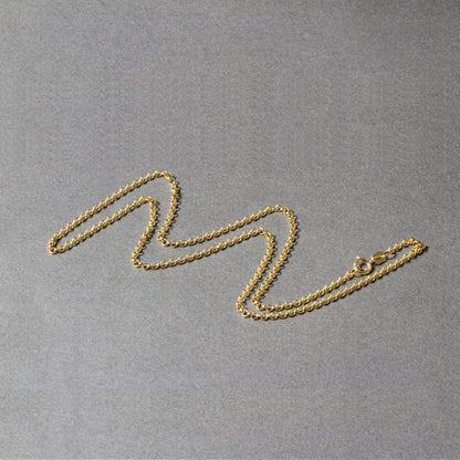 14k Yellow Gold Rolo Chain 1.9mm-Teresa&#39;s Fashionista LLC