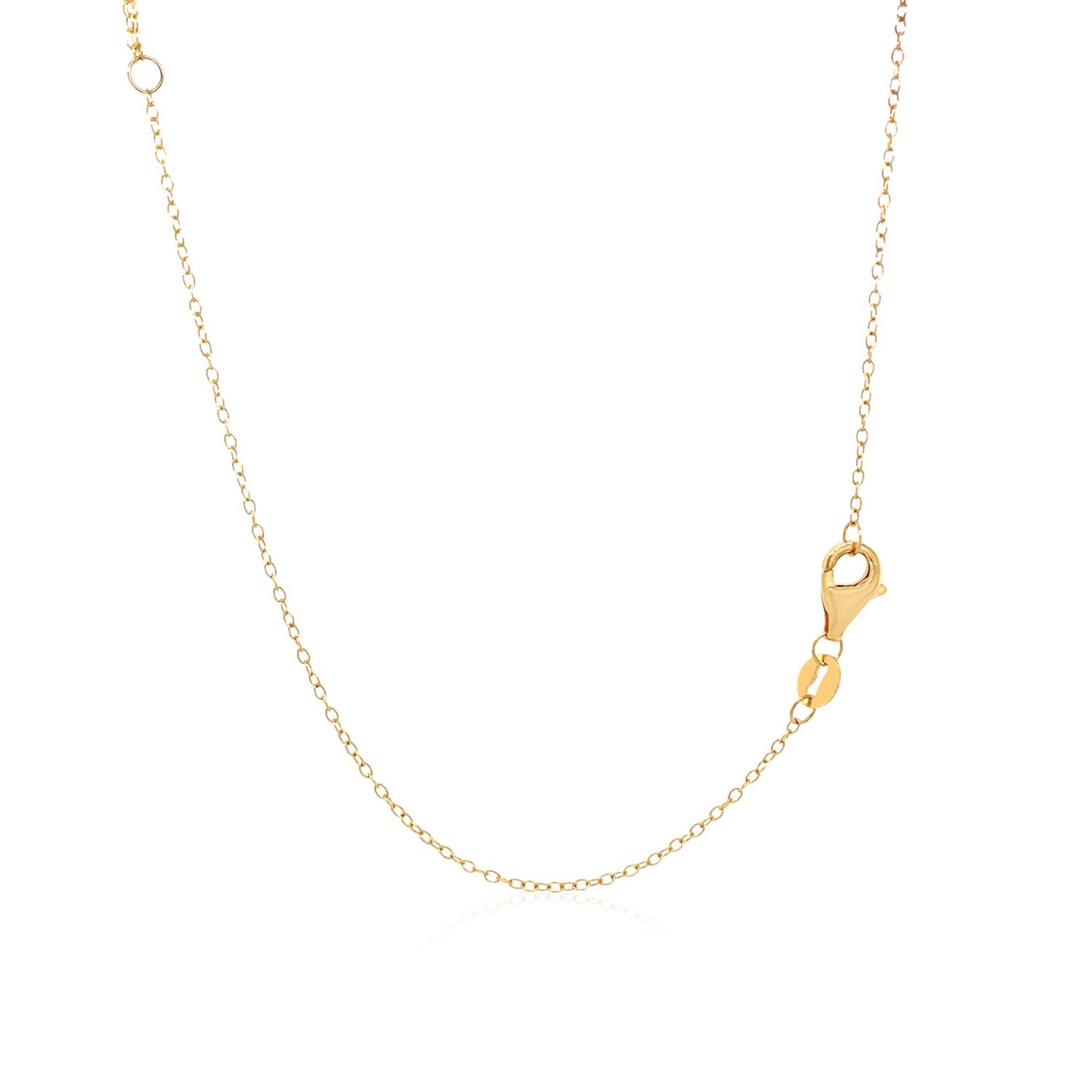 14k Yellow Gold 18 inch Two Strand Necklace with Circle and Bar Pendants-Teresa&#39;s Fashionista LLC