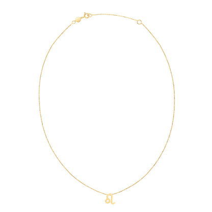 14K Yellow Gold Leo Necklace-Teresa&#39;s Fashionista LLC