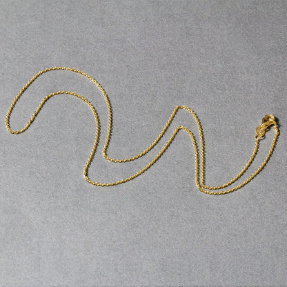 14k Yellow Gold Round Cable Link Chain 1.1mm-Teresa&#39;s Fashionista LLC