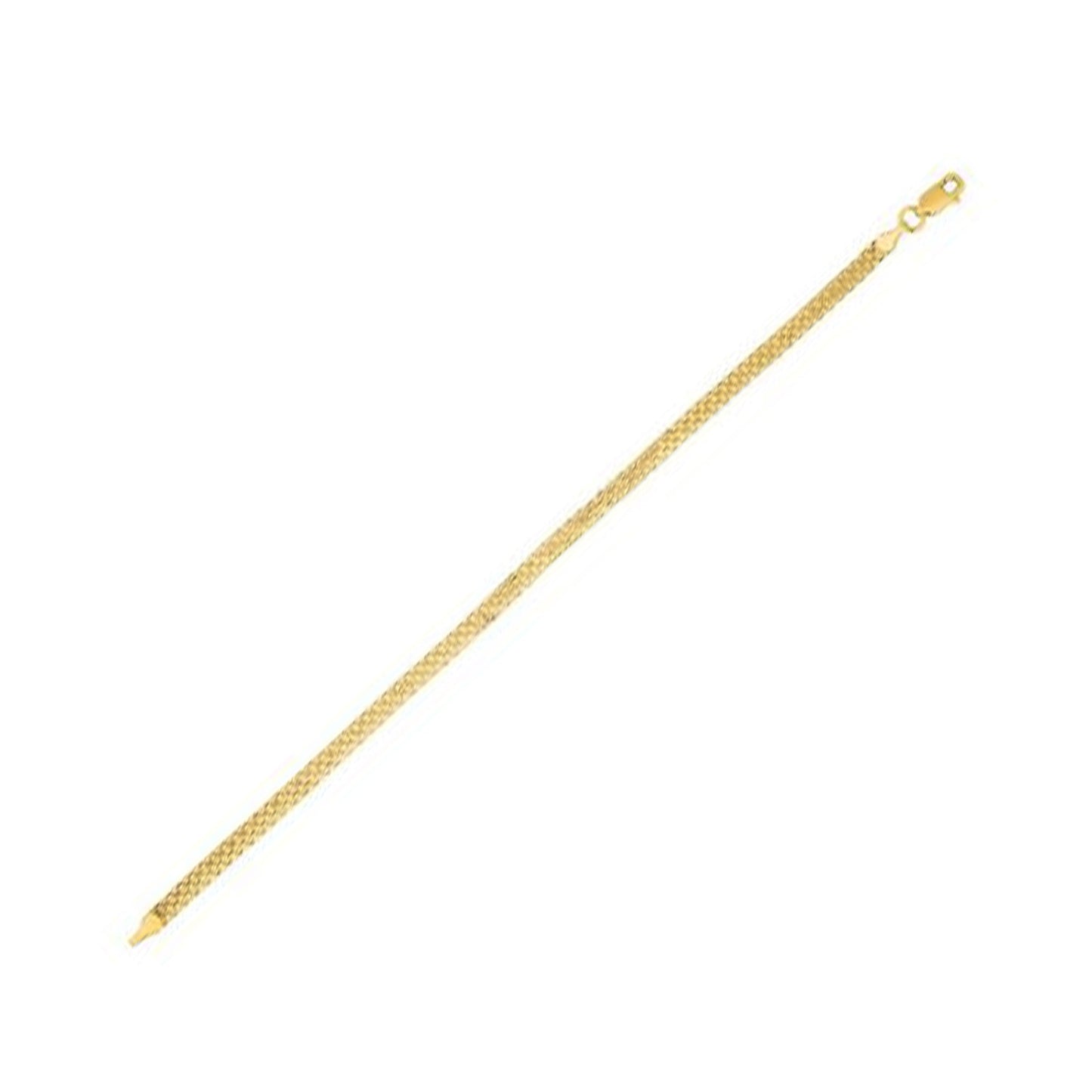 3.5mm 14k Yellow Gold Bismark Chain-Teresa&#39;s Fashionista LLC