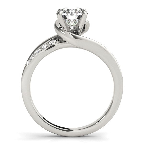 14k White Gold Bypass Style Round Diamond Ring (1 1/4 cttw)-Teresa&#39;s Fashionista LLC