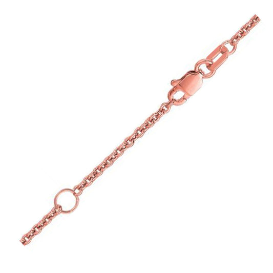 Extendable Cable Chain in 18k Rose Gold (1.8mm)-Teresa&#39;s Fashionista LLC