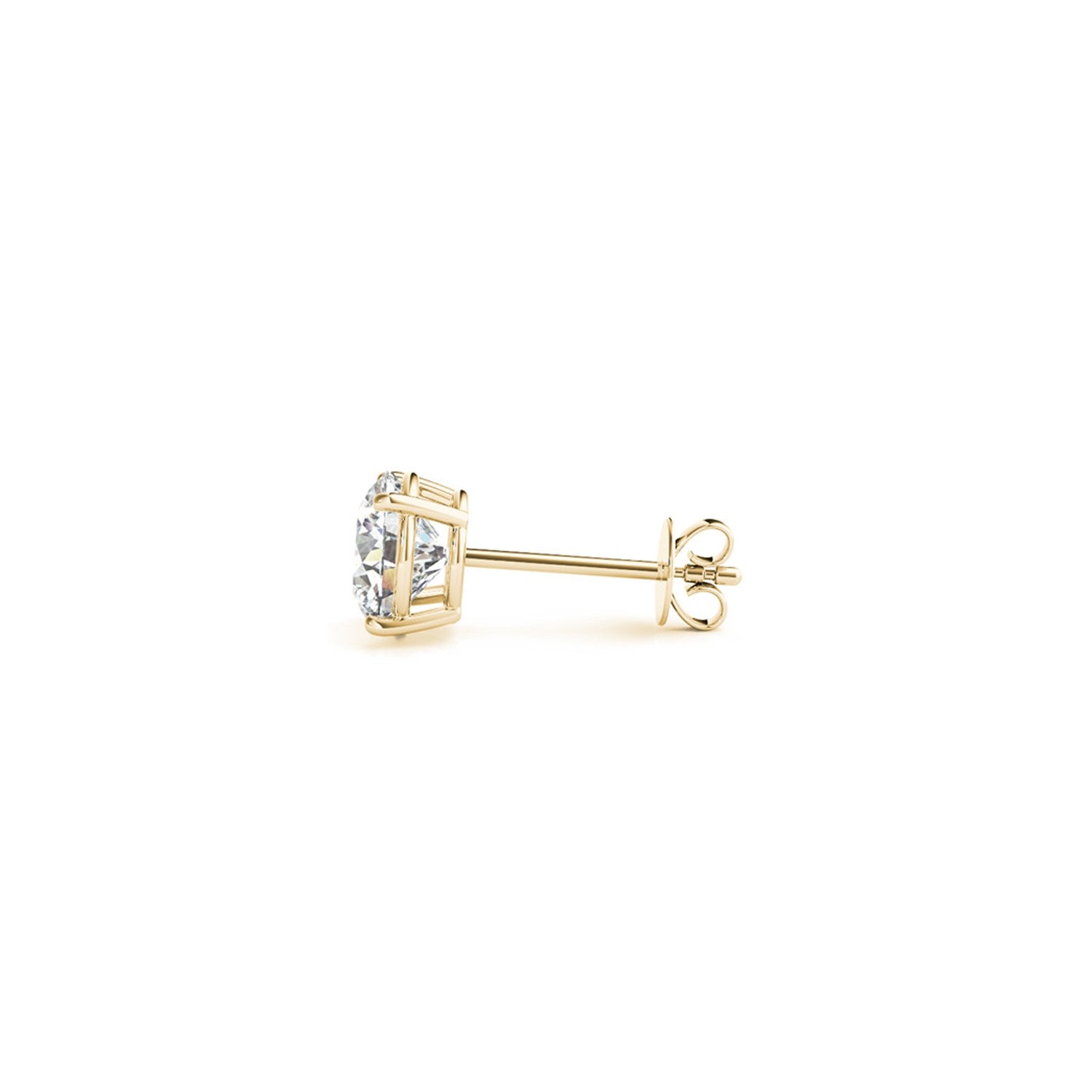 1 1/2 cttw Certified IGI Lab Grown Round Diamond Stud Earrings 14k Yellow Gold (G/VS2)-Teresa&#39;s Fashionista LLC