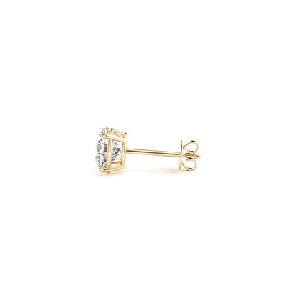 1 1/2 cttw Certified IGI Lab Grown Round Diamond Stud Earrings 14k Yellow Gold (G/VS2)-Teresa&#39;s Fashionista LLC